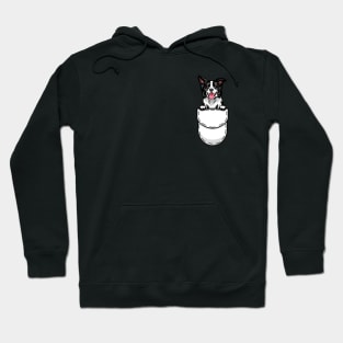 Funny Border Collie Pocket Dog Hoodie